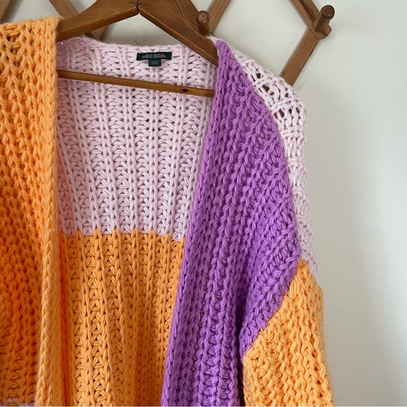 Wild Fable Multicolor Color Block Cardigan - Picture 5 of 5
